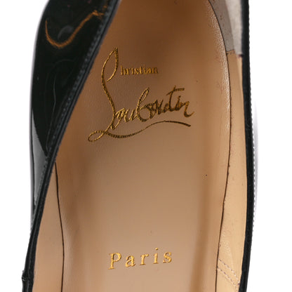 Christian Louboutin Patent New Very Prive 120 Pumps 38 Black Red 7 of 8