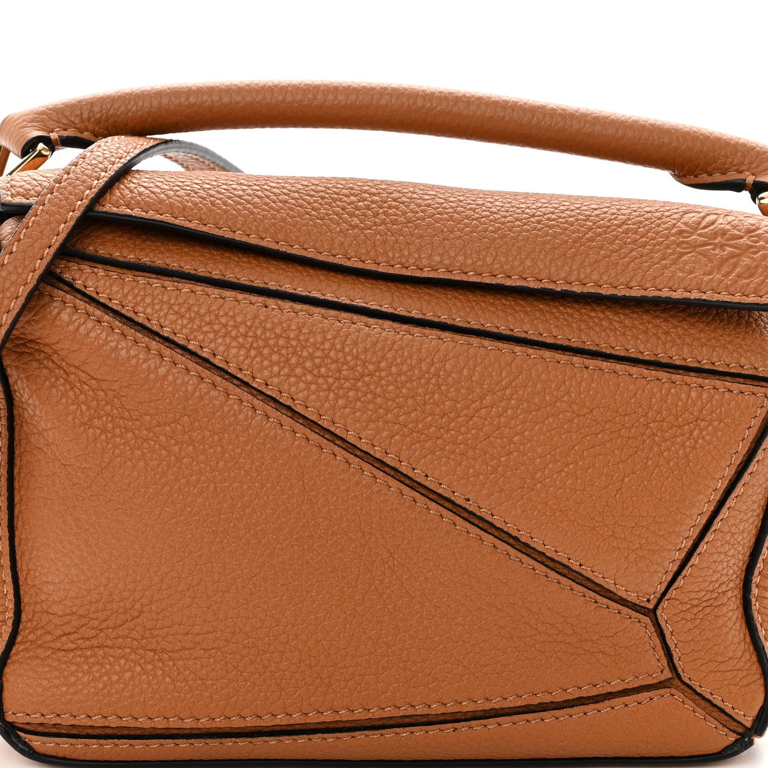 Loewe Calfskin Mini Puzzle Bag Tan 7 of 9