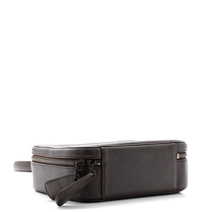 Chanel Grained Calfskin Timeless CC Vanity Case Dark Brown 4 of 12
