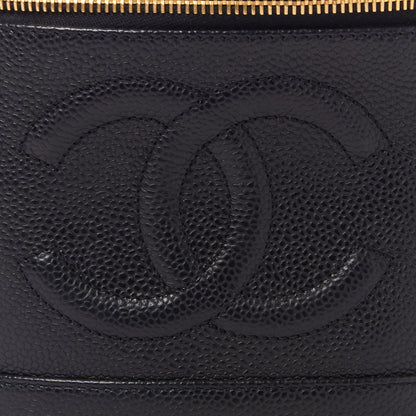 Chanel Caviar Vanity Cosmetic Case Black 8 of 10
