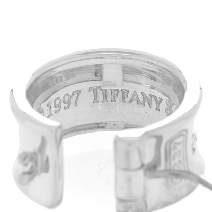 Tiffany Sterling Silver Wide 1837 Hoop Earrings 4 of 5