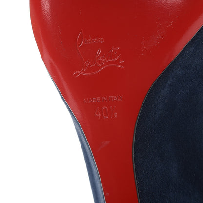 Christian Louboutin Veau Velours Pipina 55 Wedges 40.5 Night 8 of 17