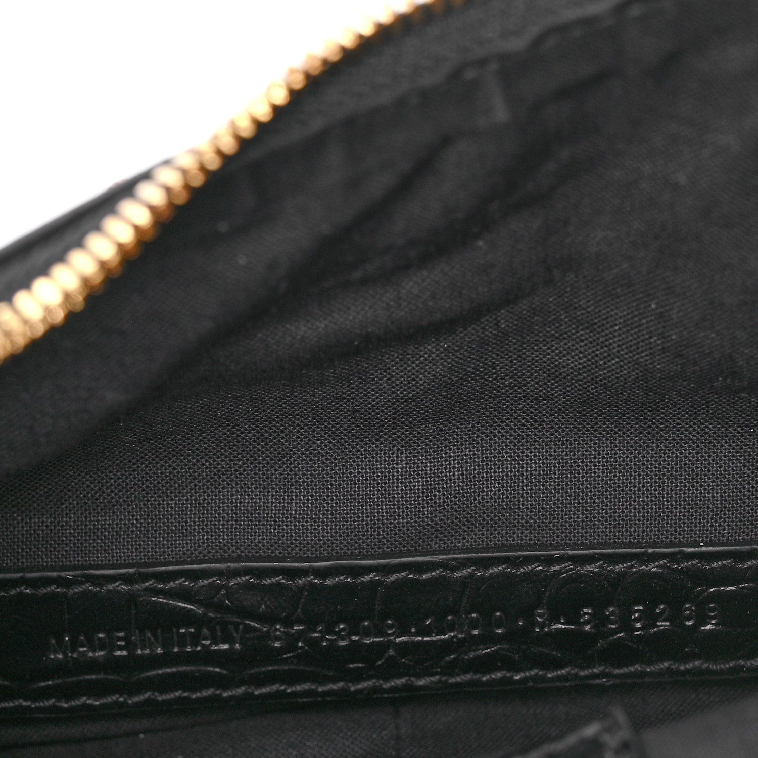 Balenciaga Extra Supple Calfskin Crocodile Embossed Le Cagole Shoulder Bag XS Black 7 of 11