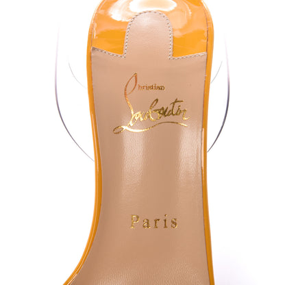 Christian Louboutin Patent PVC Jonatina 100 Sandals 40 Topaz Transparent 6 of 8