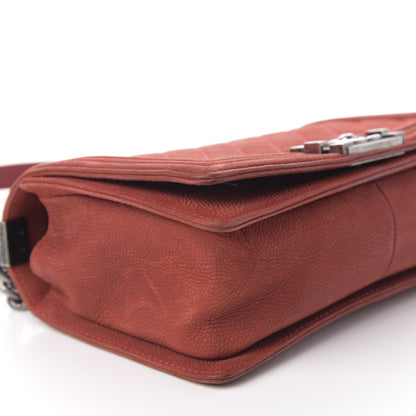 Chanel Iridescent Caviar Quilted Medium Boy Flap Red 9 of 12