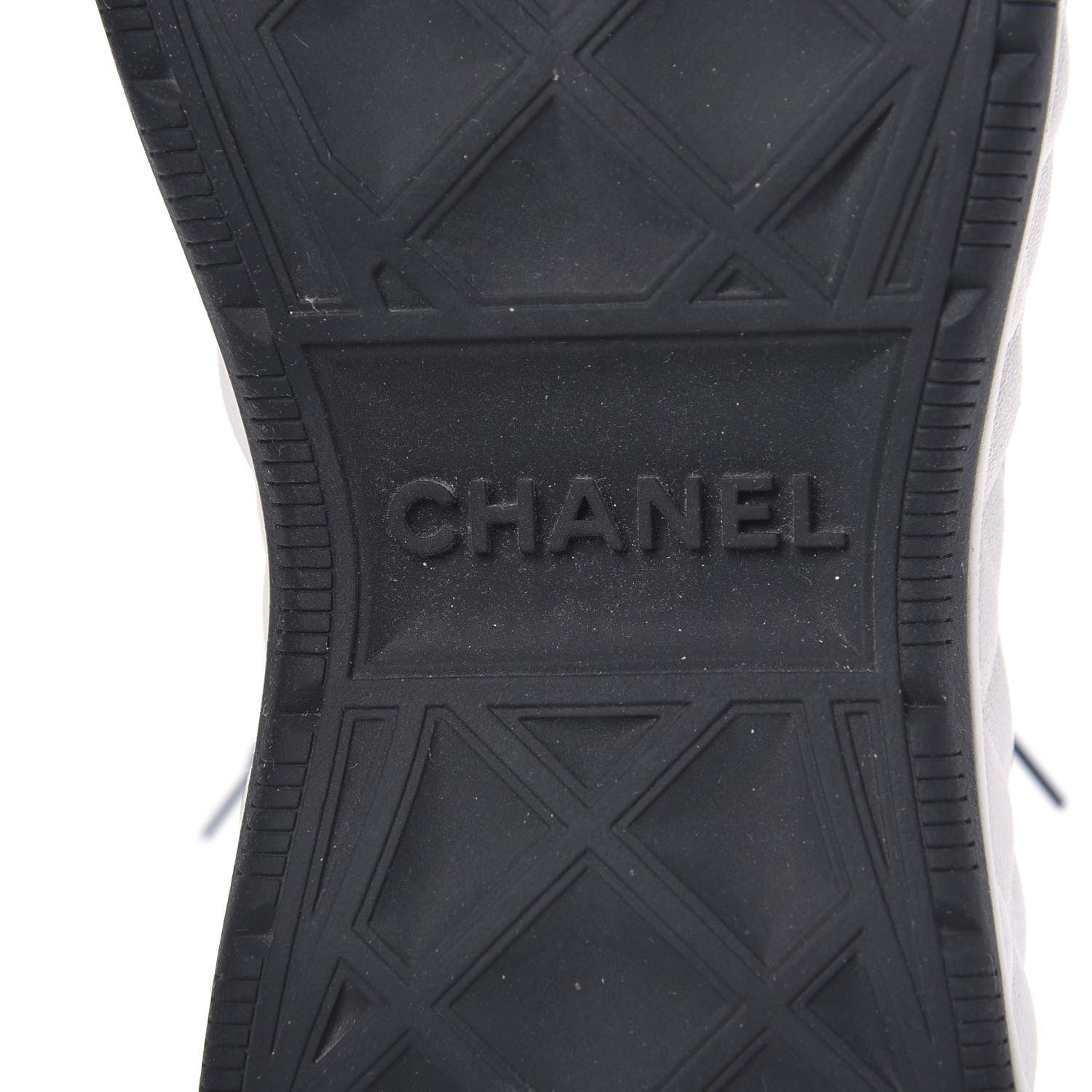 Chanel Velvet Calfskin Mixed Fibers CC Sneakers 36.5 Black 7 of 8