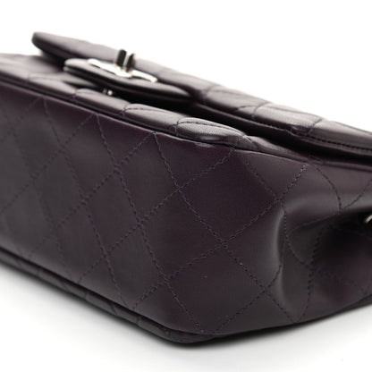 Chanel Lambskin Quilted Mini Rectangular Flap Dark Purple 9 of 9