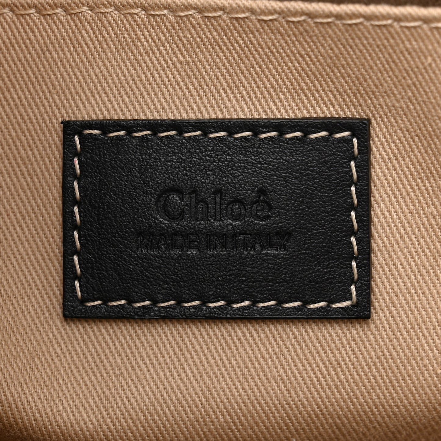 Cotton Calfskin Medium Woody Ribbon Tote White Black