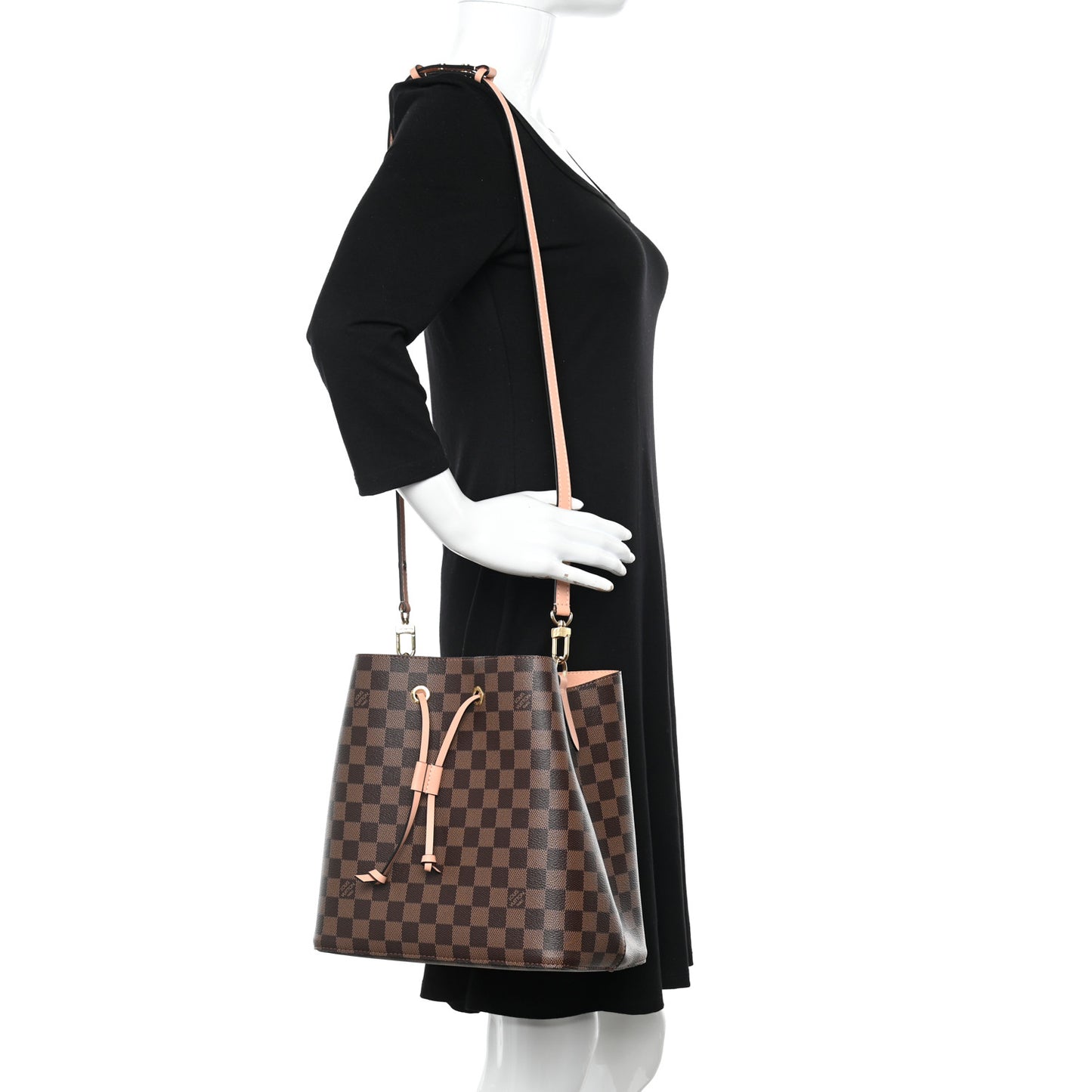 Damier Ebene Neonoe MM Venus Pink