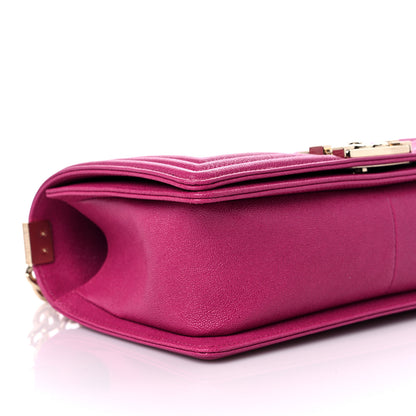 Chanel Caviar Quilted Medium Boy Flap Fuchsia 8 of 10