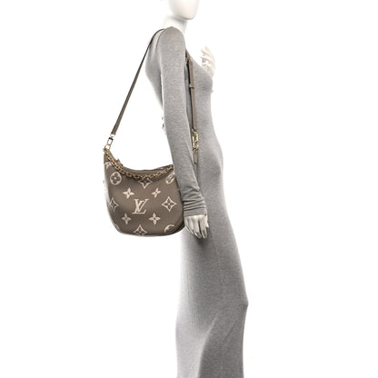 Louis Vuitton Empreinte Monogram Giant Loop Hobo Dove Gray Cream 2 of 13