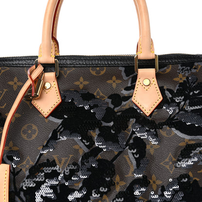 Louis Vuitton Monogram Fleur De Jais Sequins Speedy 30 8 of 11