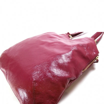 Saint Laurent Patent Tribute Tote Red 5 of 14