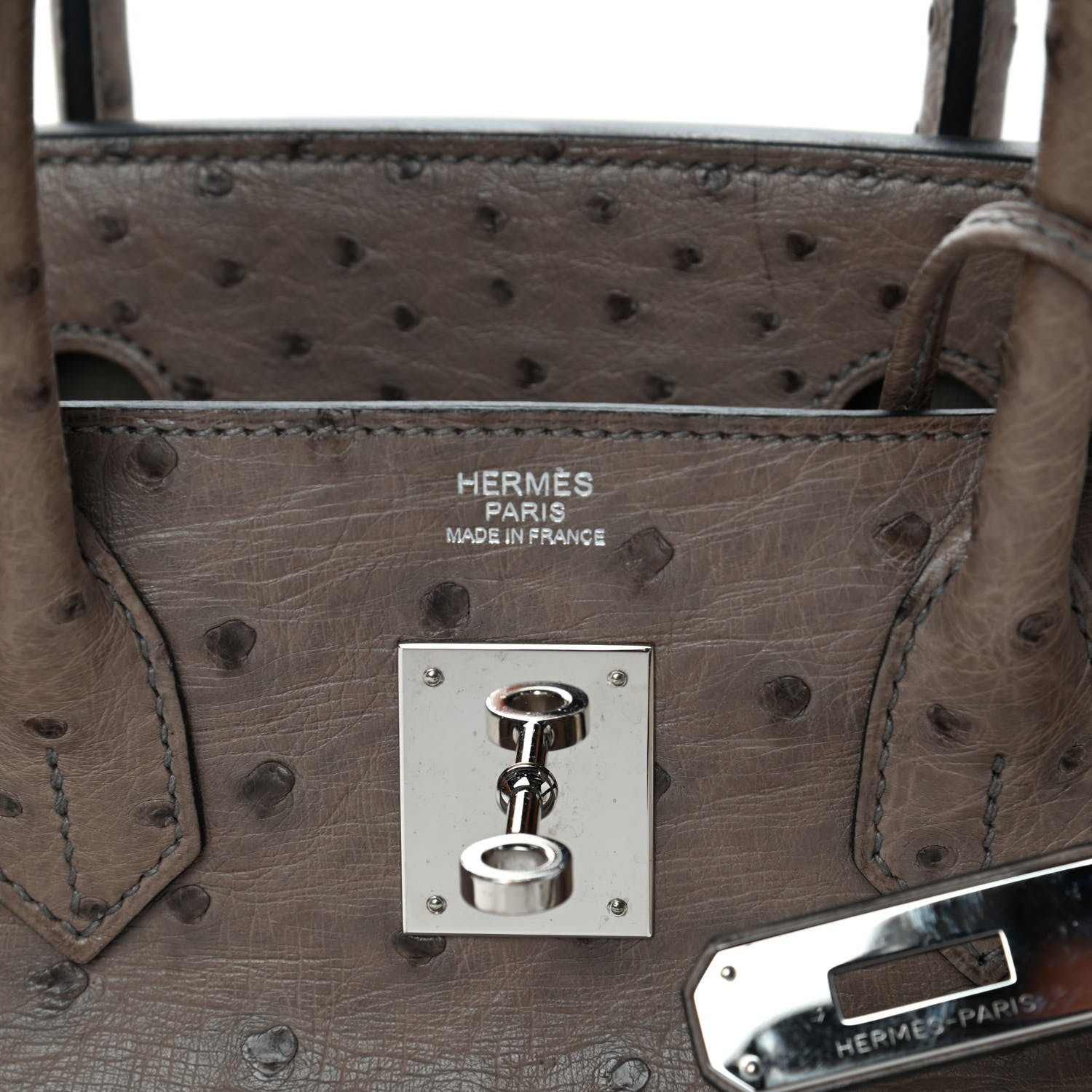 Hermes Ostrich Birkin 30 Gris Tourterelle 5 of 12