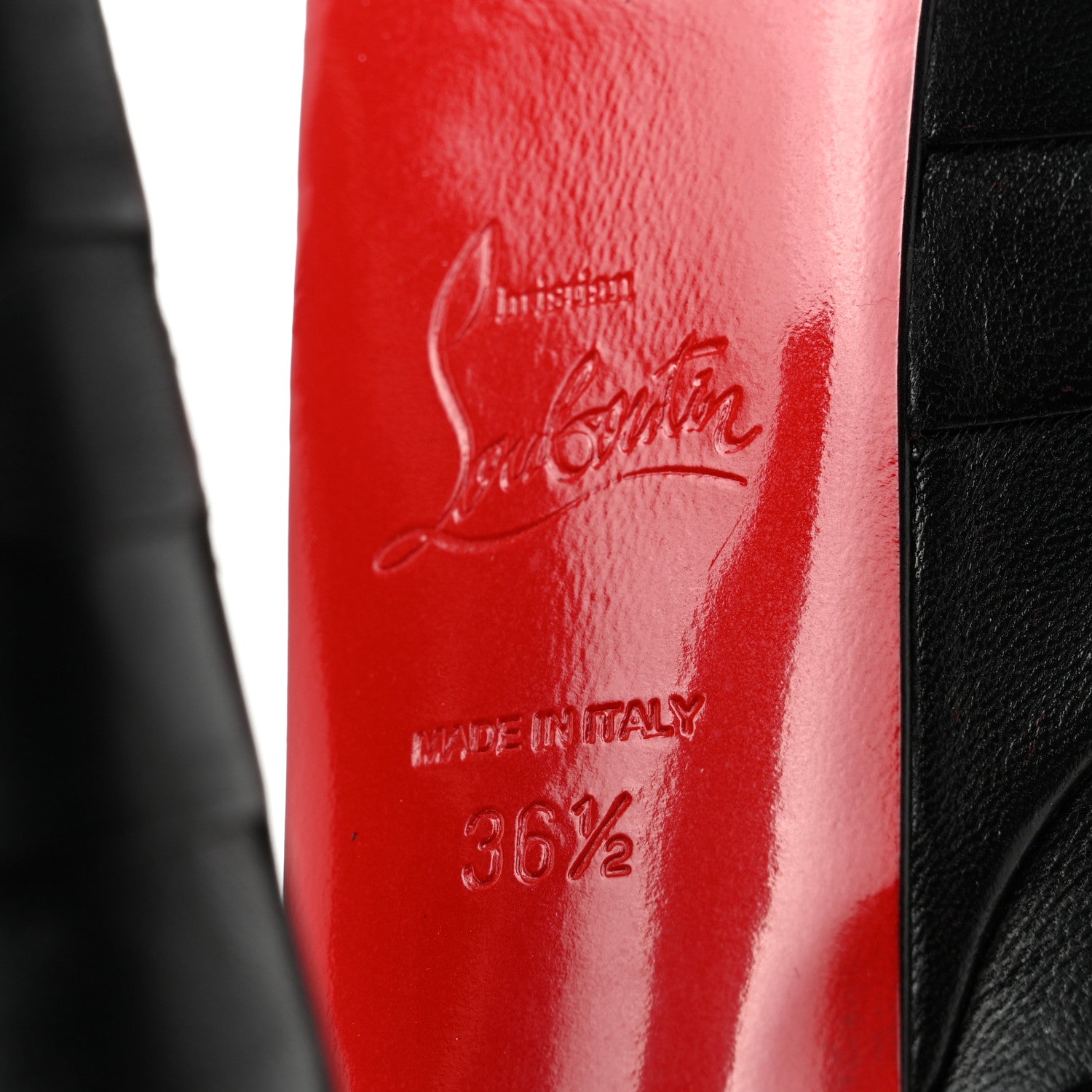 Christian Louboutin Patent Calfskin 160 Platform Ankle Booties 36.5 Black 7 of 8