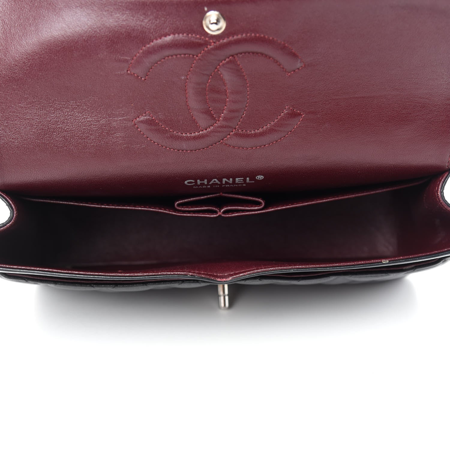 Chanel Lambskin Quilted Medium Double Flap Black 5 of 18