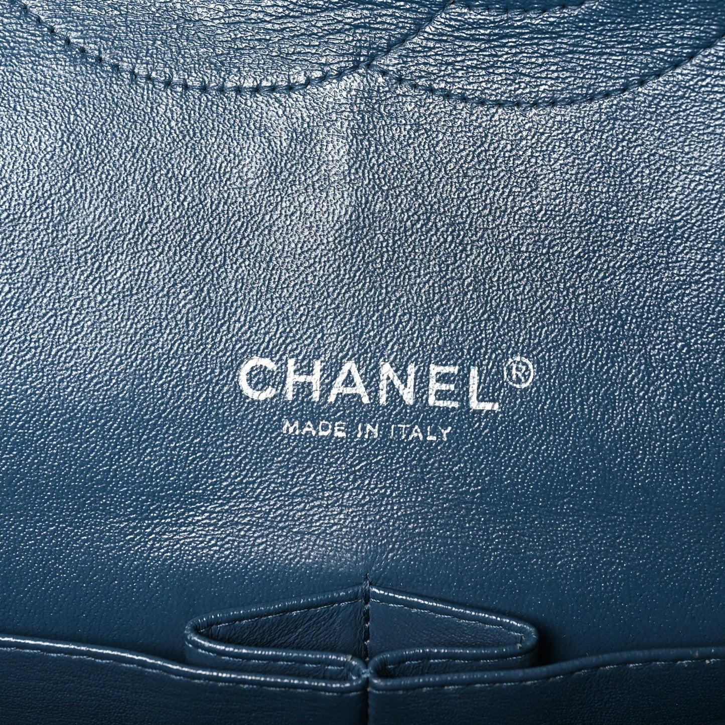 Lambskin Quilted Maxi Double Flap Blue