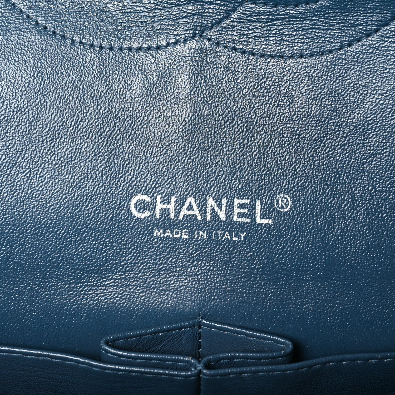 Chanel Lambskin Quilted Maxi Double Flap Blue 6 of 10