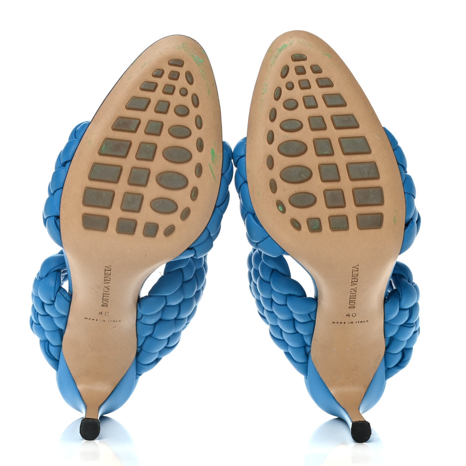 Bottega Veneta Nappa Twisted Padded Intrecciato Curve Slide Sandals 40.5 Bleuette 5 of 9