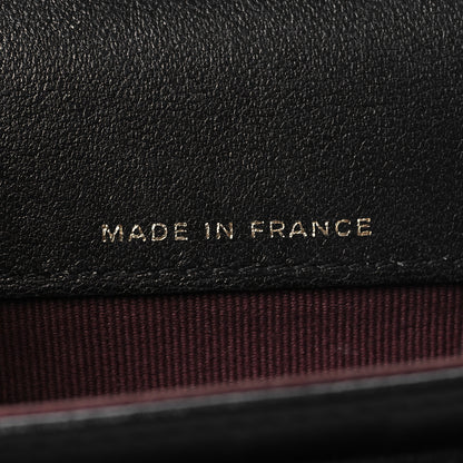 Chanel Lambskin Quilted Flap Card Holder Wallet Black 7 of 8