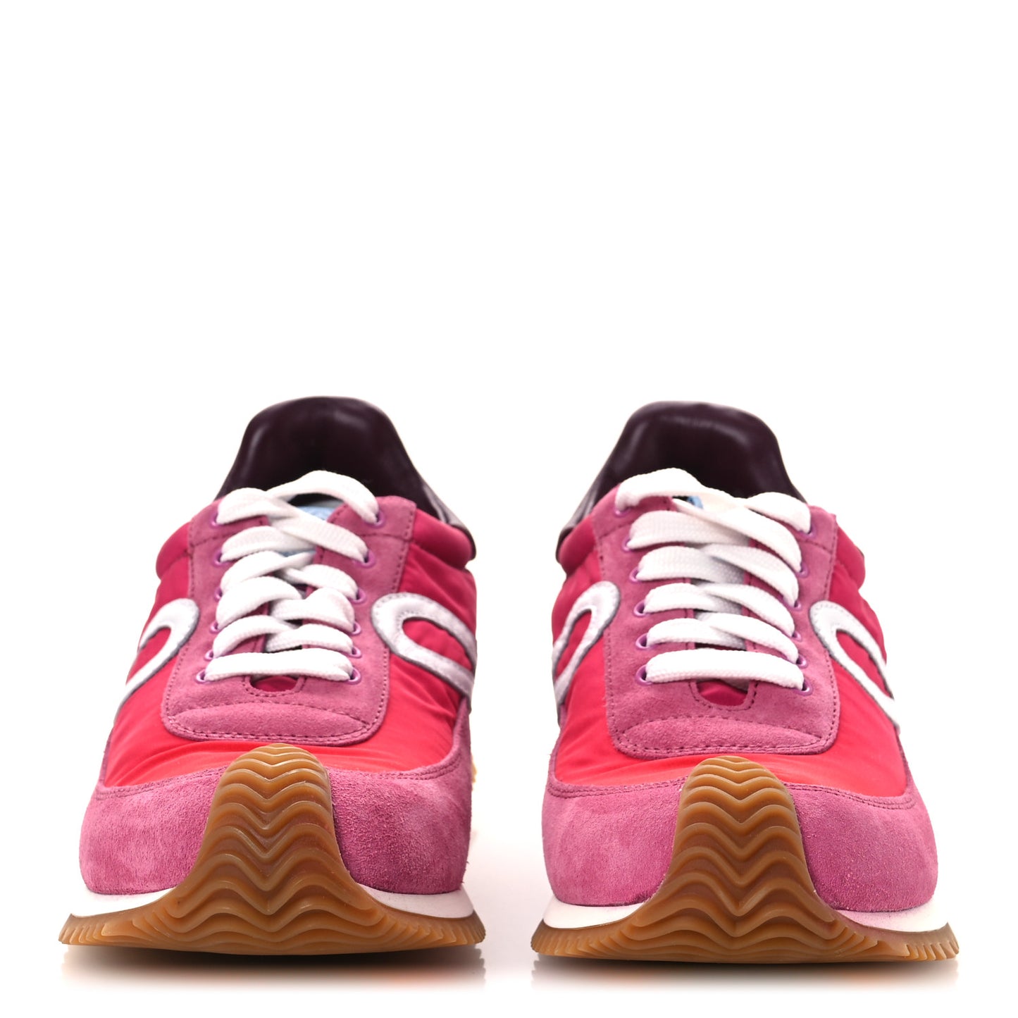 Nylon Suede Flow Runners 2.0 Sneakers 37 Gradient Pink White