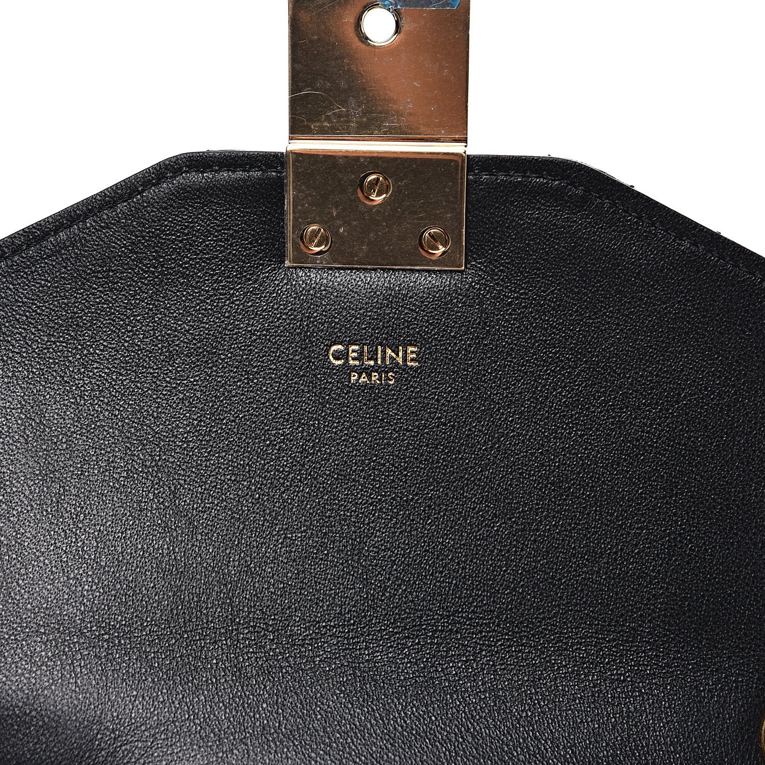 Celine Calfskin Quilted Medium C Bag Nude Black 5 of 8