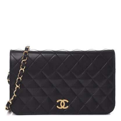 Chanel Lambskin Quilted Small Single Flap Black 1 of 11