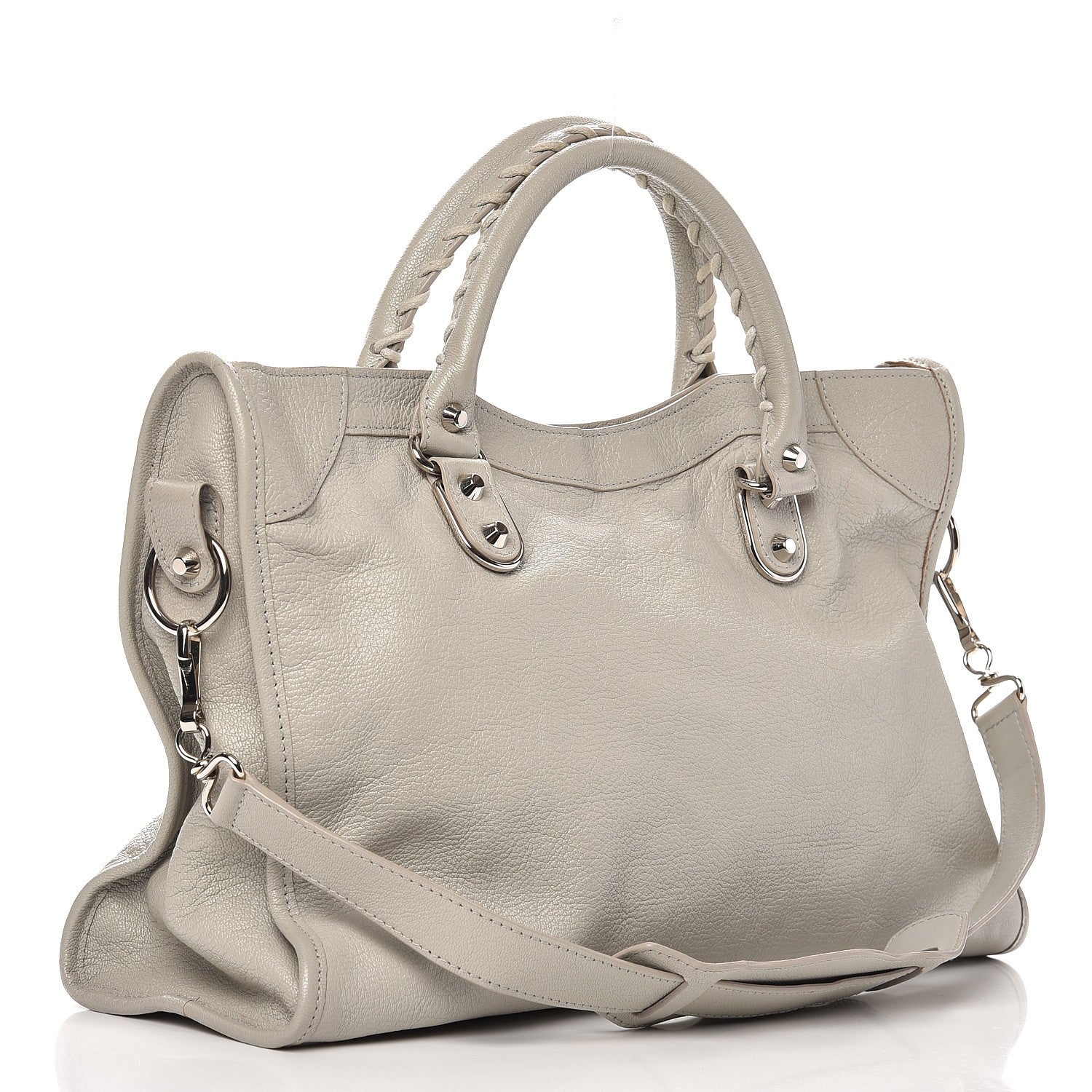 Balenciaga Chevre Gold Metallic Edge Hardware City Gris Glace 3 of 10