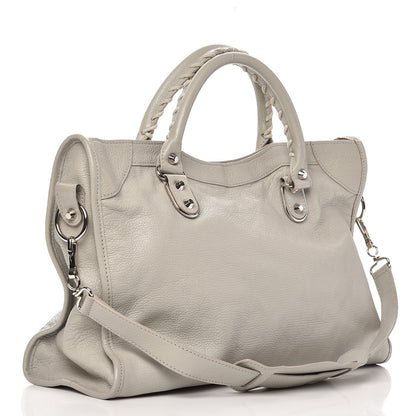 Balenciaga Chevre Gold Metallic Edge Hardware City Gris Glace 3 of 10