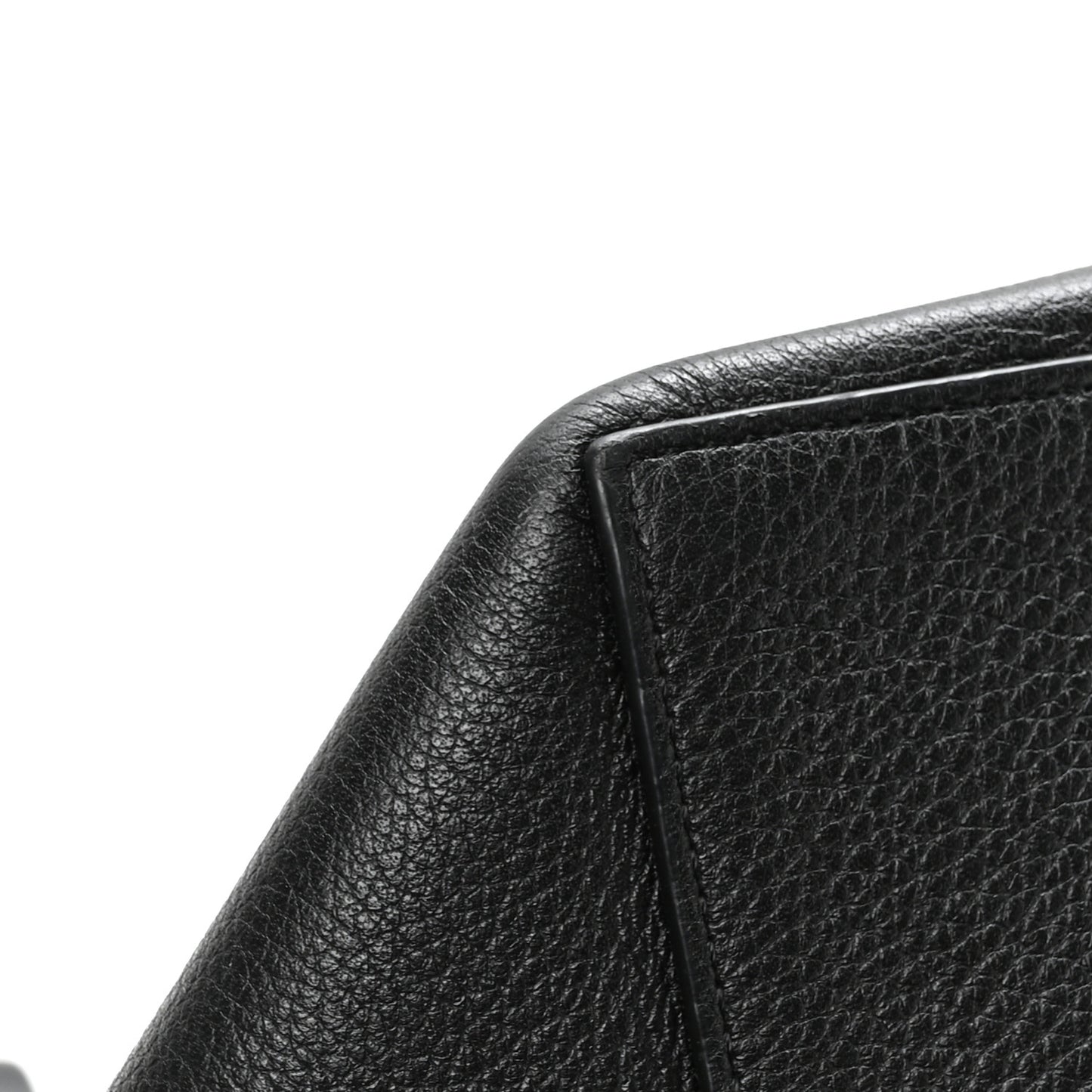 Grained Calfskin Park Tote Three Black
