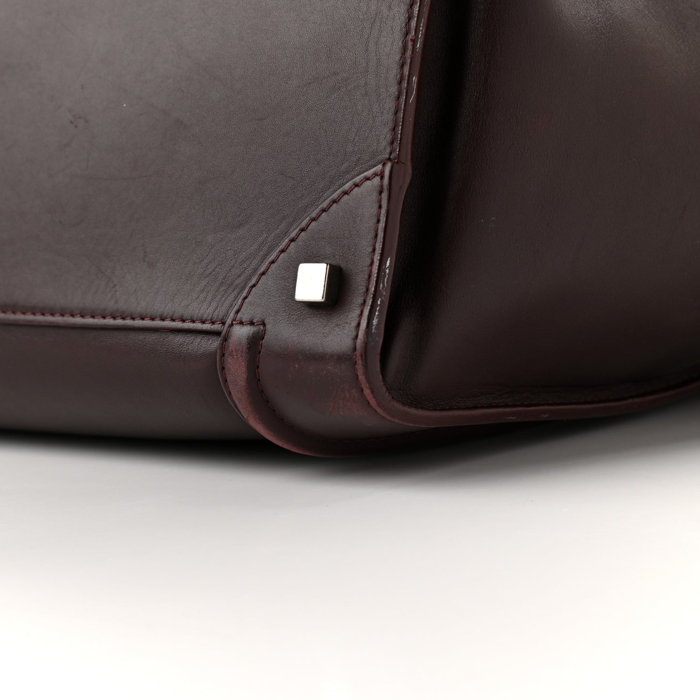 Smooth Calfskin Small Luggage Burgundy