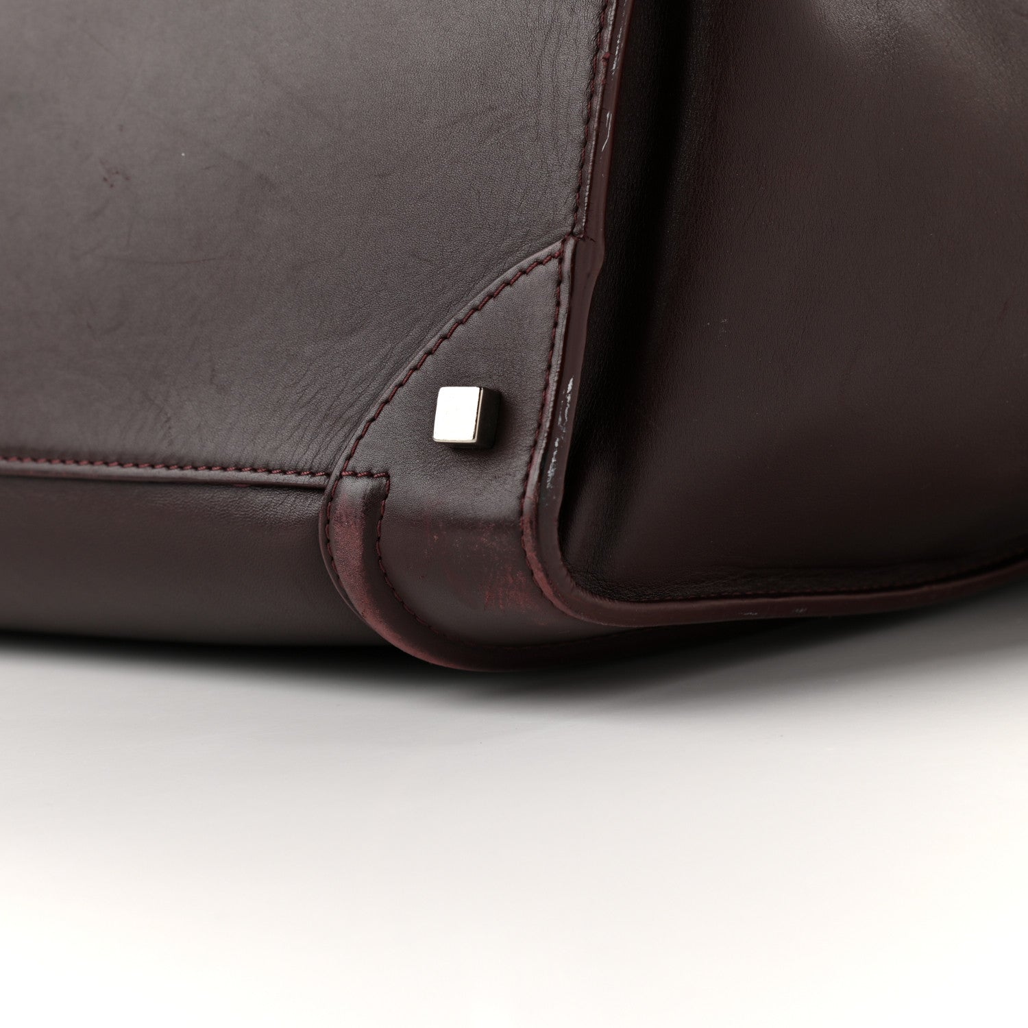 Celine Smooth Calfskin Small Luggage Burgundy 8 of 18