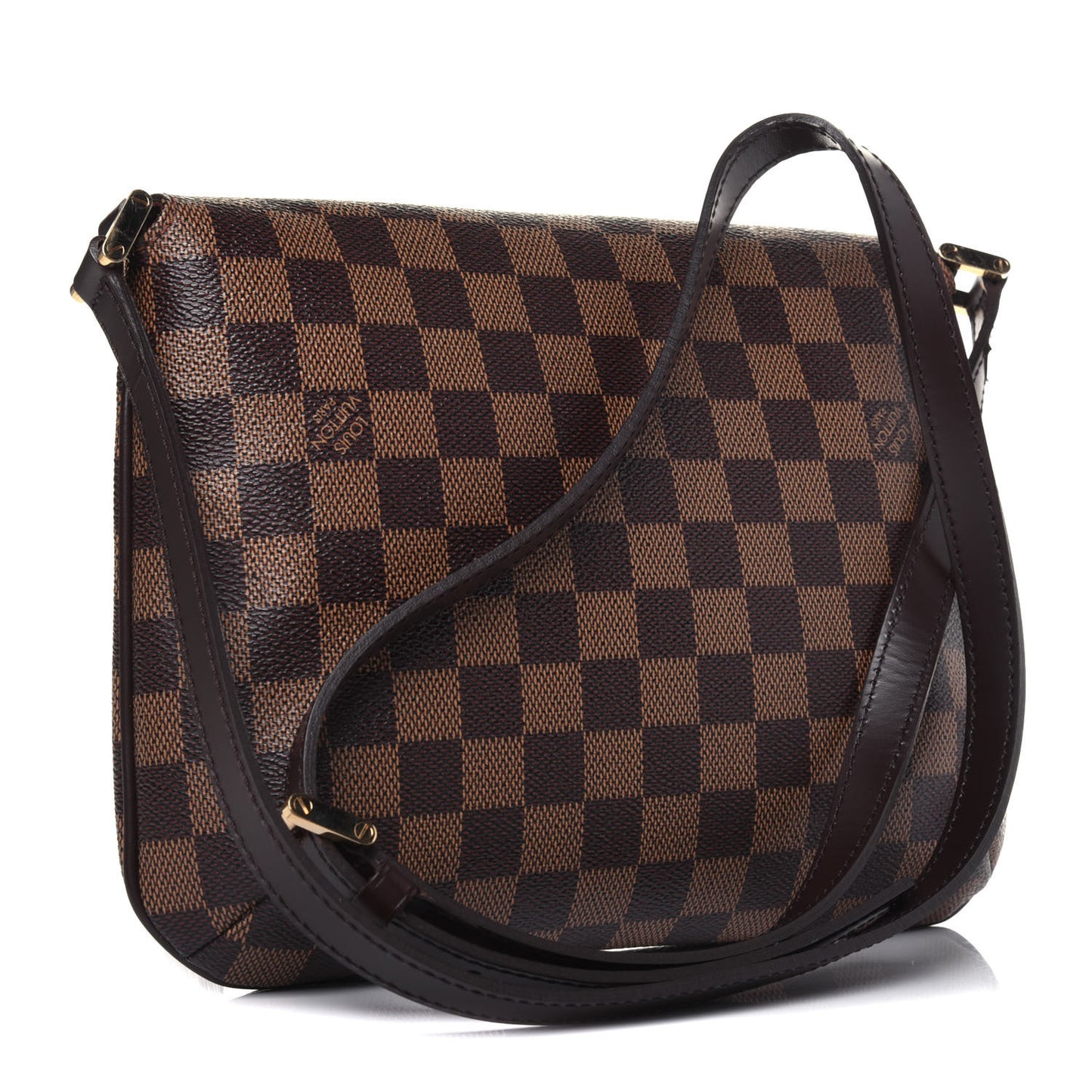 Damier Ebene Musette Tango Long Strap