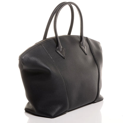 Louis Vuitton Veau Cachemire Soft Lockit MM Black 3 of 8