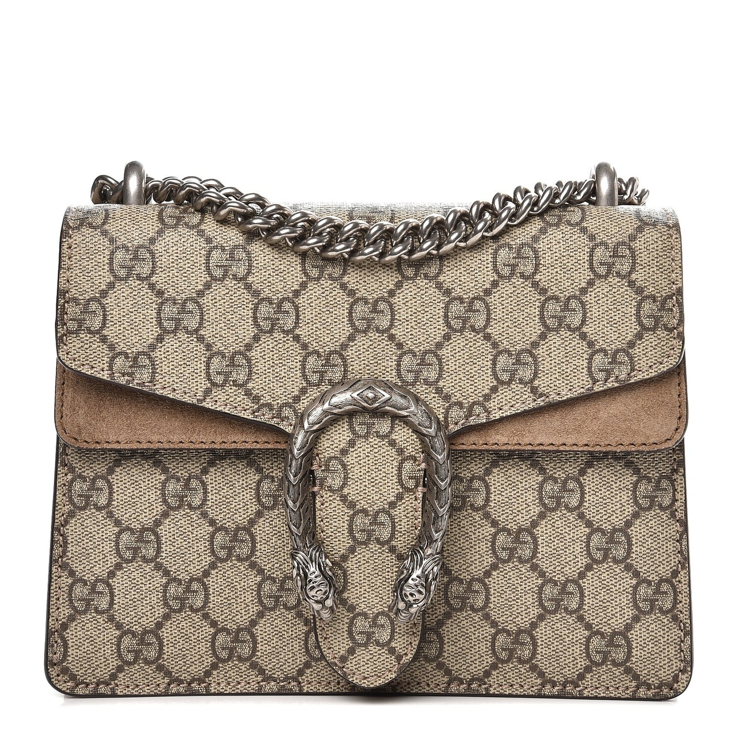 GG Supreme Monogram Mini Dionysus Shoulder Bag Taupe