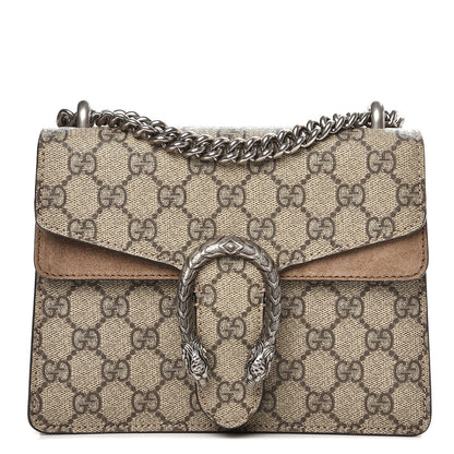 Gucci GG Supreme Monogram Mini Dionysus Shoulder Bag Taupe 1 of 9