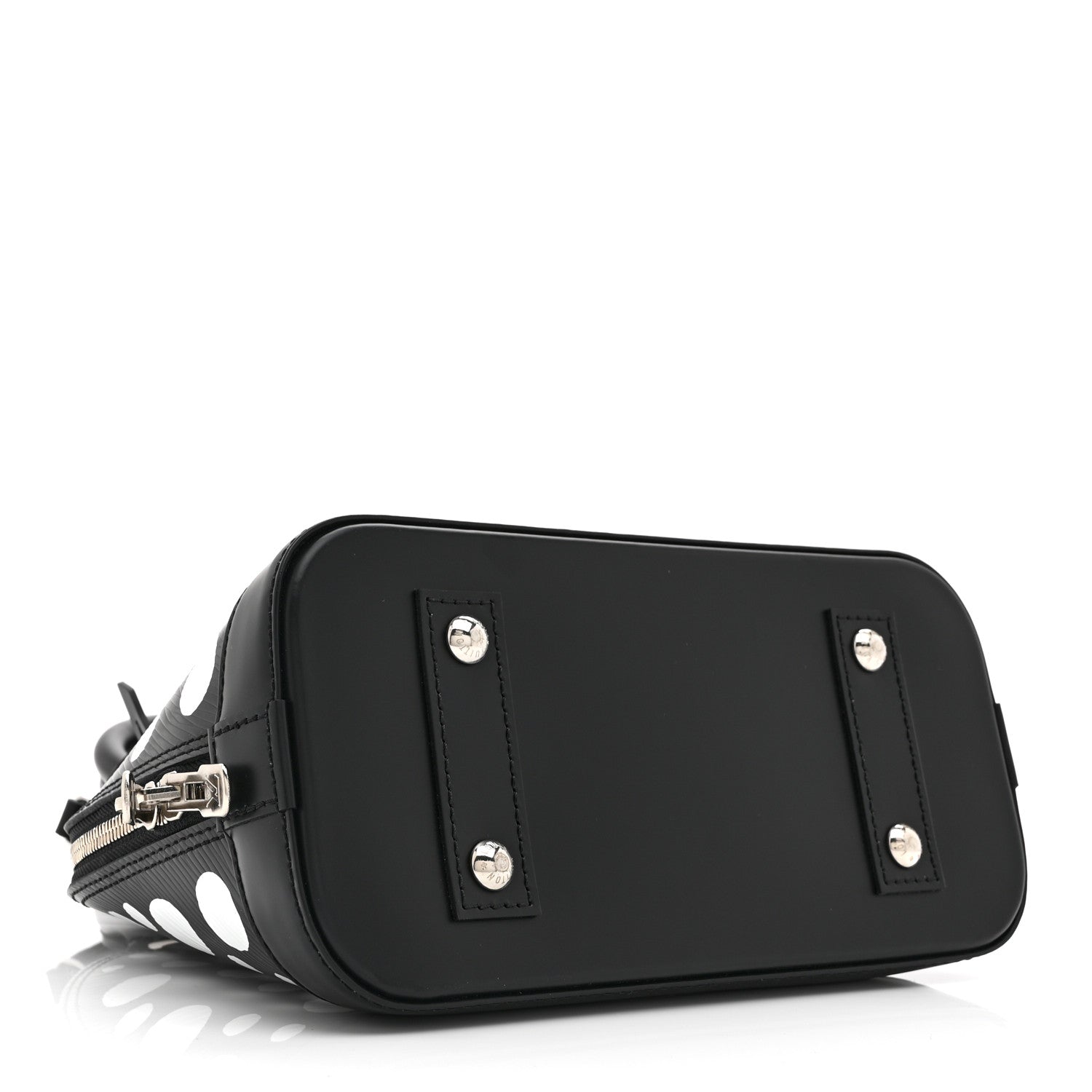 Louis Vuitton X YK Epi Alma BB Black White 4 of 10