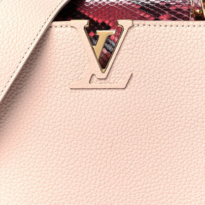 Louis Vuitton Taurillon Python Capucines BB in Pink 7 of 9