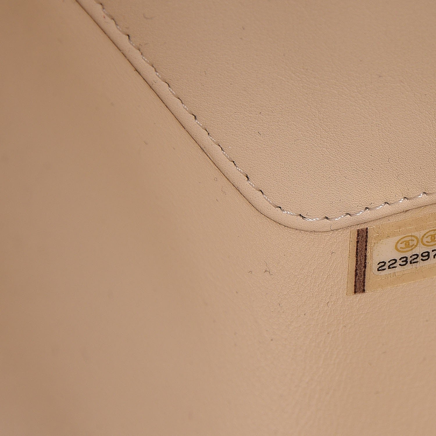 Chanel Patent Calfskin Minaudiere Vanity Case Light Beige Black 9 of 11