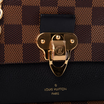 Louis Vuitton Damier Ebene Vavin Chain Wallet Black 10 of 11