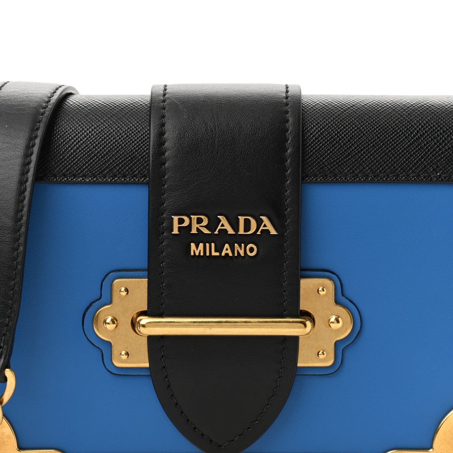 Prada City Calf Saffiano Cahier Bag Marea Black 8 of 10