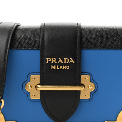 Prada City Calf Saffiano Cahier Bag Marea Black 8 of 10