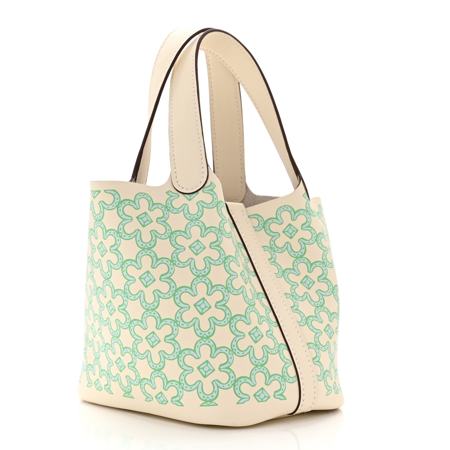Hermes Swift Micro Lucky Daisy Picotin Lock Nata Vert 3 of 11