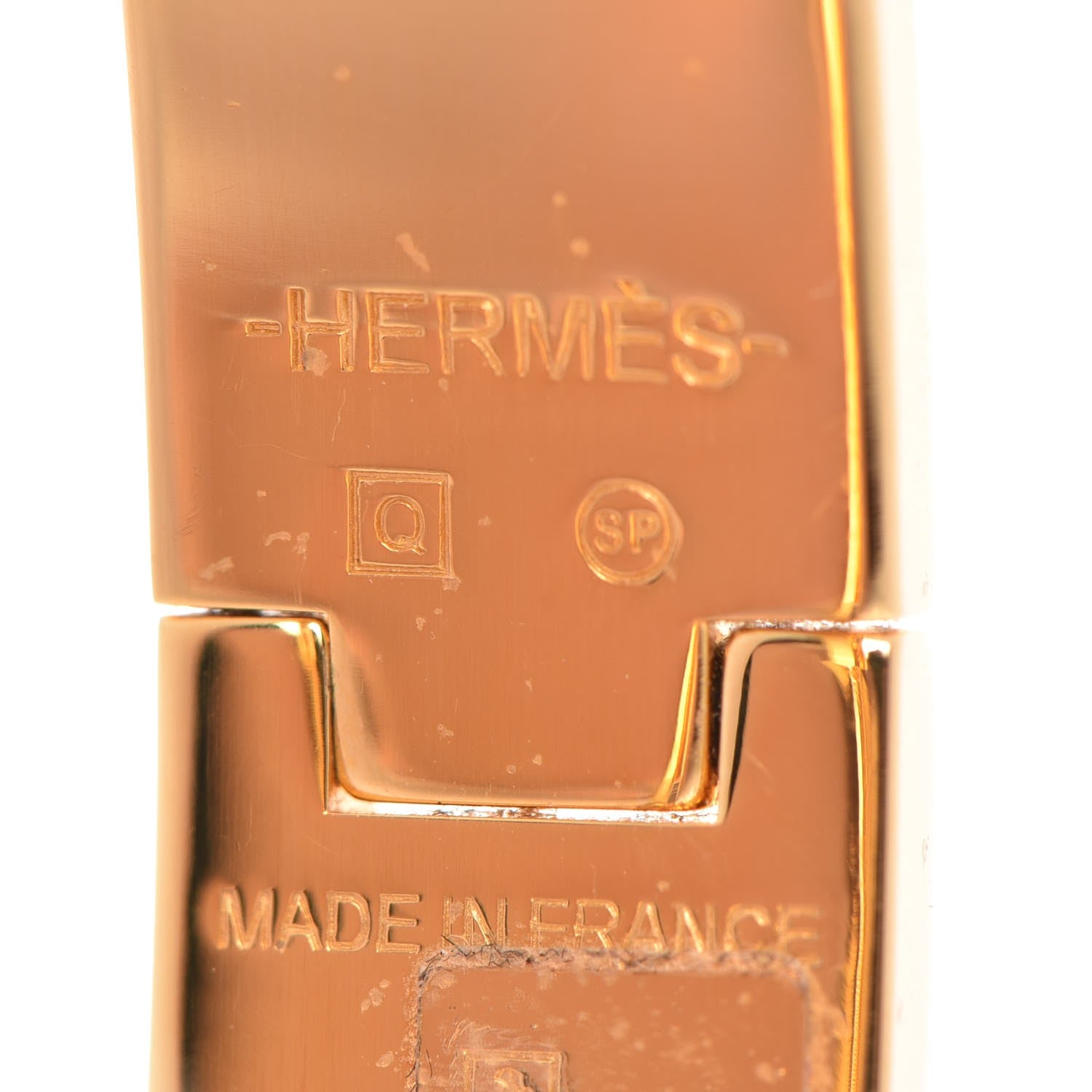 Hermes Enamel Narrow Clic Clac H Bracelet GM Black 6 of 9