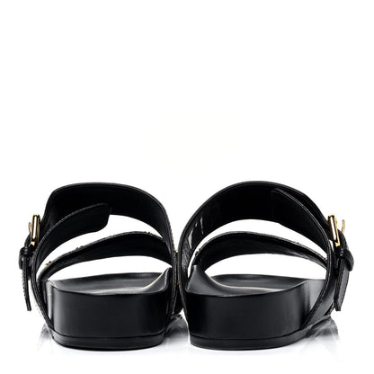 Louis Vuitton Bom Dia Flat Mule Sandals 37 Black 6 of 9
