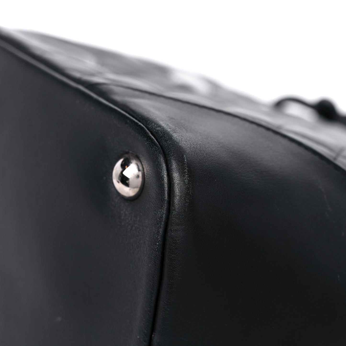 Calfskin Quilted Large Cambon Tote Black