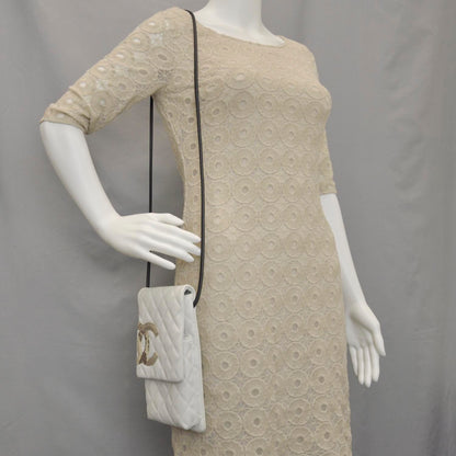 Chanel Python Cambon Shoulder Bag White 2 of 11