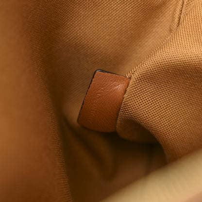 Celine Triomphe Canvas Lambskin Small Pouch Tan 7 of 9
