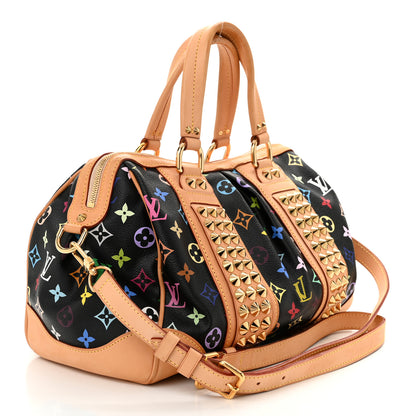 Louis Vuitton Monogram Multicolor Courtney MM Black 3 of 9