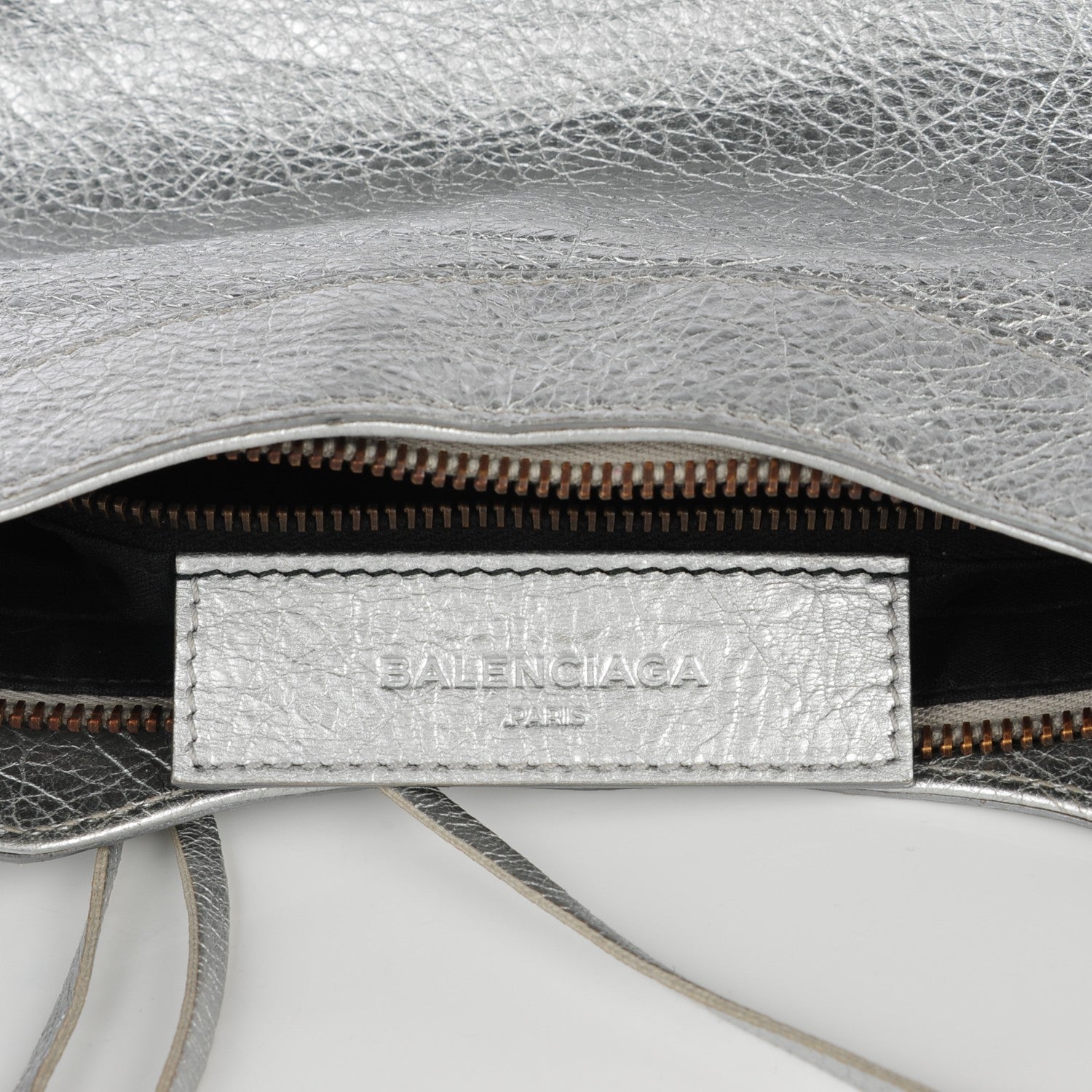 Balenciaga Agneau Classic Hardware Hip Gris Aluminum 7 of 10